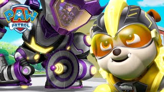 ¡Los Mighty Pups Super Paws derrotan a Harold y su robot gigante  PAW Patrol Episodio Español [upl. by Leinoto]