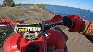 honda trx90 140cc nibbi 26mm testing 1 moses lake sand dunes [upl. by Ecinna131]