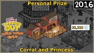 TSTO  Wild West Event  Corral and Princess  Personal Prize [upl. by Venita]