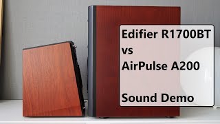 Edifier R1700BT vs AirPulse A200 Model One  Sound Demo [upl. by Zeitler]