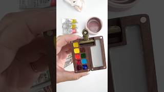 Filling my travel palette with Winsor and Newton Professional watercolors watercolor travelpalette [upl. by Eicrad]