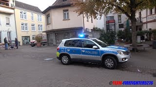 Alarmfahrt durch die Fußgängerzone FuStW Polizei Bensheim [upl. by Danaher323]