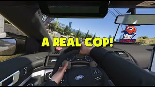 TREYTEN becomes a REAL COP in GTA 5 RP [upl. by Alcot311]