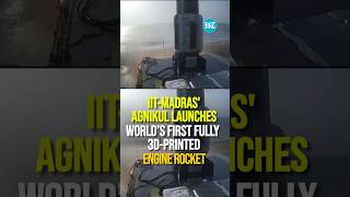 IITMadras Startup Launches World’s First Fully 3D Printed Engine Rocket  Watch [upl. by Trueman]