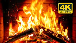 🔥 Cozy Fireplace 4K 12 HOURS Fireplace with Crackling Fire Sounds Crackling Fireplace 4K [upl. by Pitt]