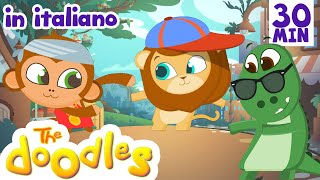 A Ram Sam Sam  30 minuti di Canzoni per bambini con i Doodles in Italiano [upl. by Oznole]