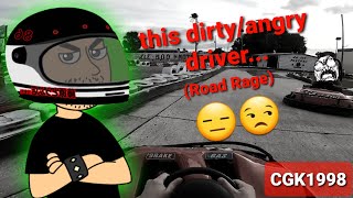 this dirtyangry driver😑 Go Kart Road Rage [upl. by Yoccm]