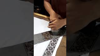 Kasih Coop Batik Bandana Hand Printing Method [upl. by Enoob]