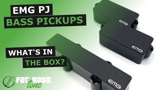 EMG PJ 4 String PJ Bass® Pickup Set What’s In The Box A CloseUp Look [upl. by Haniraz]