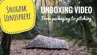 Unboxing the Snugpak Ionosphere The Ultimate One Person Tent for Outdoor Adventures [upl. by Arabel165]