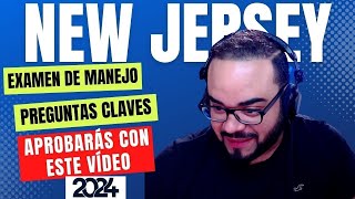 🔴 EXAMEN TEORICO DE MANEJO NEW JERSEY 2024 I Aprobarás con estas preguntas 🔥 🔥 🔥 [upl. by Goodard]