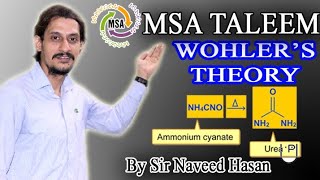 Wohlers Theory  Rejection of Vital Force Theory  1828  Urea  Synthesis ll MSA Taleem ll VFT [upl. by Hanid]