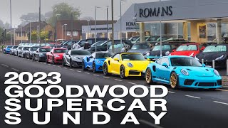 2023 Goodwood Supercar Sunday Breakfast Club Convoy  Romans International Events 4K [upl. by Killian325]