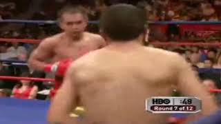 Gerry Penalosa vs Jhonny Gonzales Round 7 knockout [upl. by Kallista]