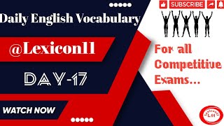 Daily English Vocabulary Words November Day17 2024 [upl. by Euqinom]