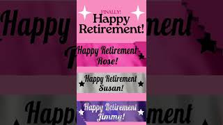 Happy Retirement Banners [upl. by Wymore]