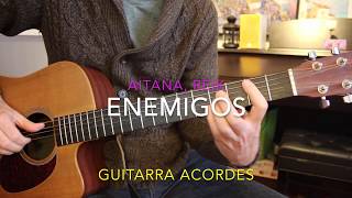 Enemigos Aitana Reik guitarra acordes tutorial [upl. by Sothena]