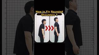 How to fix Rounded Shoulders  Improving Hunch Back [upl. by Resarf]