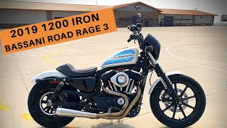 1200 Iron Bassani Road Rage 3 Exhaust [upl. by Talley]