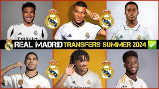 Real Madrid Transfer News 2024  Ft  Mbappe  Hakimi  Arnold  Davies✅ [upl. by Sairu]