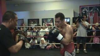 Nonito Donaire Media Workout For Montiel Fight Philippine News Coverage [upl. by Kellie507]