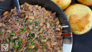 Southern Style Black Eyed Peas Recipe  Soul Food Sunday [upl. by Tyra488]