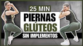 PIERNAS TONIFICADAS Y GLÚTEOS GRANDES  RUTINA DE EJERCICIOS EN CASA SIN PESAS  NatyGlossGym [upl. by Maribel406]