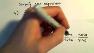 Simplifying Trigonometric Expressions Involving Fractions Ex 1 [upl. by Edyth]