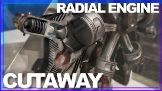 INSIDE LOOK How a Radial Engine Works AMAZING Cutaway in Motion [upl. by Townie]