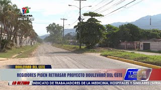 Regidores de Municipalidad de La Ceiba piden que se suspenda el proyecto del bulevar del Este [upl. by Justen441]