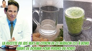 Buvez ce jus concombre citron gingembre persil avant de dormir pour perdre du poids [upl. by Yrrehc]