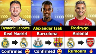 New Latest CONFIRMED and RUMOUR Summer Transfers News 2024 🤪🔥 FT Rodrygo to Arsenal [upl. by Laynad]