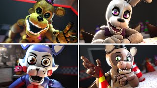 Every FNAF Fangame Animatronic in a Nutshell [upl. by Neyuq]