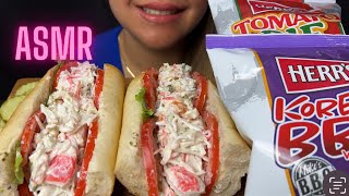 ASMR Seafood Salad Hoagie  MUKBANG [upl. by Biamonte]