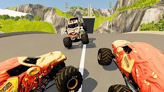 👻Terrifying Zombie Chase at Yeti Monster Jam [upl. by Modestine]