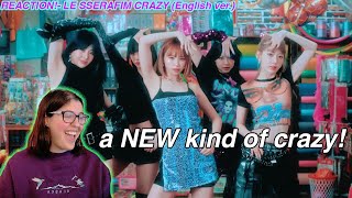 LE SSERAFIM CRAZY English ver MV REACTION [upl. by Eolanda]