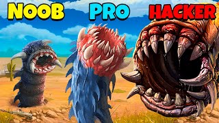 NOOB vs PRO vs HACKER  Death Worm [upl. by Sinnod48]