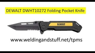 DEWALT Folding Pocket Knife DWHT10272 [upl. by Tocci998]