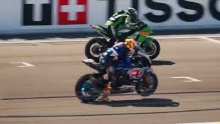 superpole Race wsbk Aragon 2024 Bautista deny Toprak win after beat ElTurco in lastlap [upl. by Starlin]