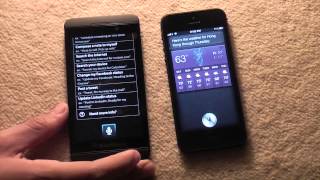 Siri vs Blackberry Z10 Voice assistant [upl. by Valentijn762]