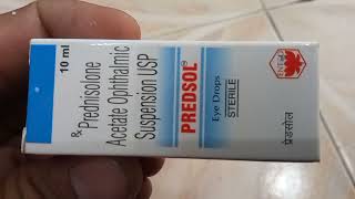 Predsol Eye Drops  Prednisolone Acetate Ophthalmic Suspension  Predsol Eye Drops Uses Review Hindi [upl. by Afra986]