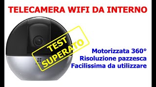 Migliore Telecamera smart wifi motorizzata visione 360° da interno Ezviz C6 videosorveglianza wifi [upl. by Weisbrodt528]