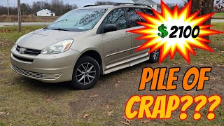 🤦🏻Omg I May have messed up big time I bought a piece of scrap Toyota sienna RUST [upl. by Bree]