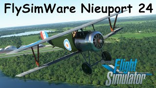 MSFS FlySimWare Nieuport 24 Review [upl. by Swanson476]