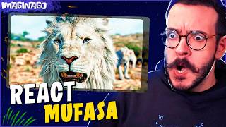 REACT MUFASA O REI LEÃO  TRAILER NOVO OFICIAL DUBLADO [upl. by Felicidad780]