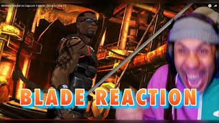 Blade finally makes it into Marvel vs Capcom Reaction [upl. by Jecho184]