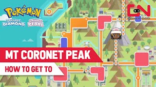 How to Get to Mount Coronet Summit Peak in Pokémon Brilliant Diamond and Shining Pearl [upl. by Hollenbeck]