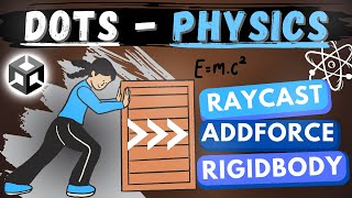 Unity DOTS amp PHYSICS  Raycast Rigidbody Add force [upl. by Acsirp]