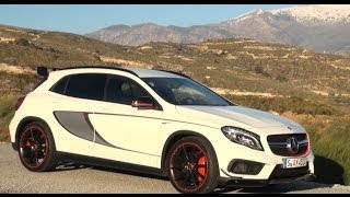 2015 Mercedes GLA 45 AMG Edition 1 test review driving fun  Autogefühl [upl. by Hunley]