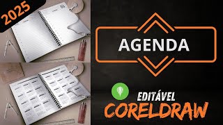 Miolo de Agenda 2025 Editável Personalize sua Organização [upl. by Nywg]